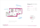 Grundriss - Kapitalanlage mit laufenden Mieteinnahmen! Charmante 2-Zi-Wohnung mit Balkon & Stellplatz in 1210 Wien – Top Ausstattung!